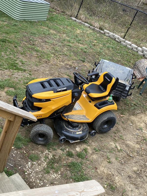 Have a question about Cub Cadet XT1 Enduro LT 46 in. 23 HP V Twin Kohler 7000 Series Engine Hydrostatic Drive Gas Riding Lawn Tractor Pg 2 The Home Depot