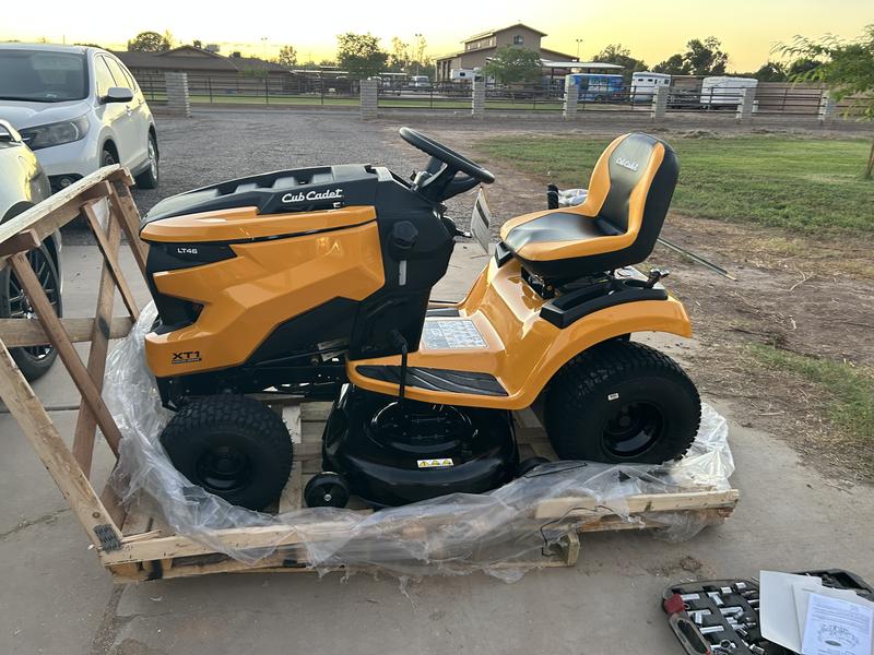 Cub cadet xt1 discount lt46