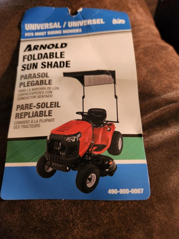 Arnold Black Steel Frame Riding Lawn Mower Canopy in the Riding Lawn Mower Canopies department at Lowes