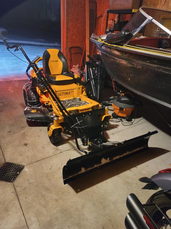 Cub cadet ultima discount zt1 snow plow