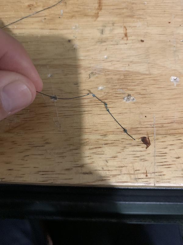 15lb braid cut with the tip