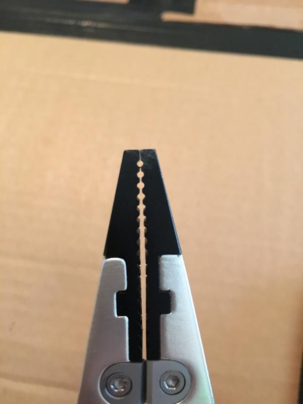 Gets a secure bite on hooks from small to large.