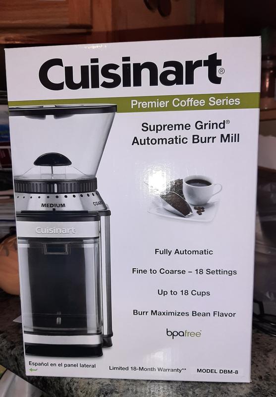 Cuisinart DBM-8 Supreme Grind Automatic Burr Mill coffee Grinder Works Well