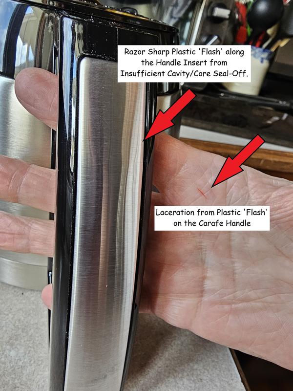 Sharp Edge on Handle