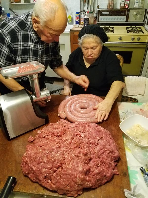 Mom and dad using their new Cuisinart