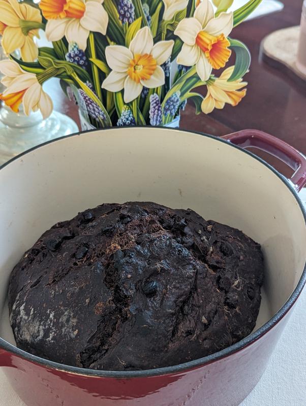 Chocolate sourdough bread
