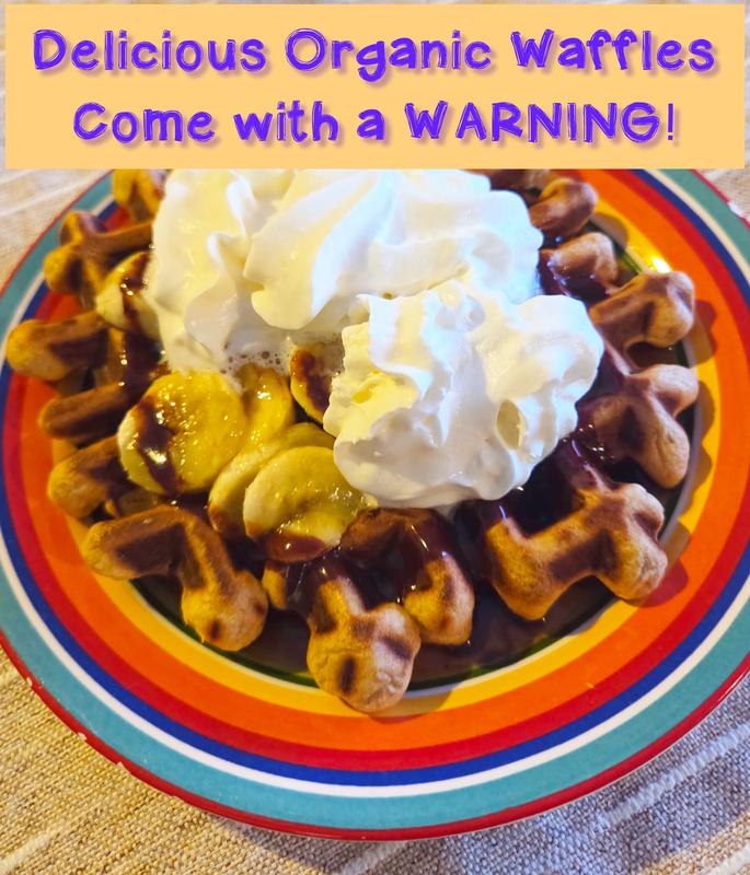 Waffles topped with fruit & whipped cream