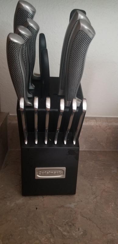 Cuisinart Graphix 15-Piece Stainless Steel Cutlery Knife Block Set