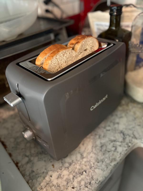 Toaster with two slices of toast
