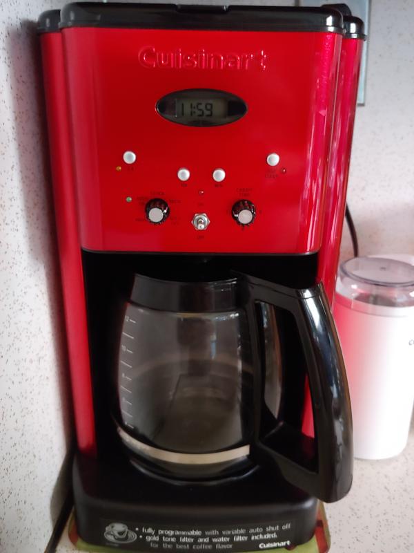 Cuisinart 12-Cup Red Programmable Coffee Maker 