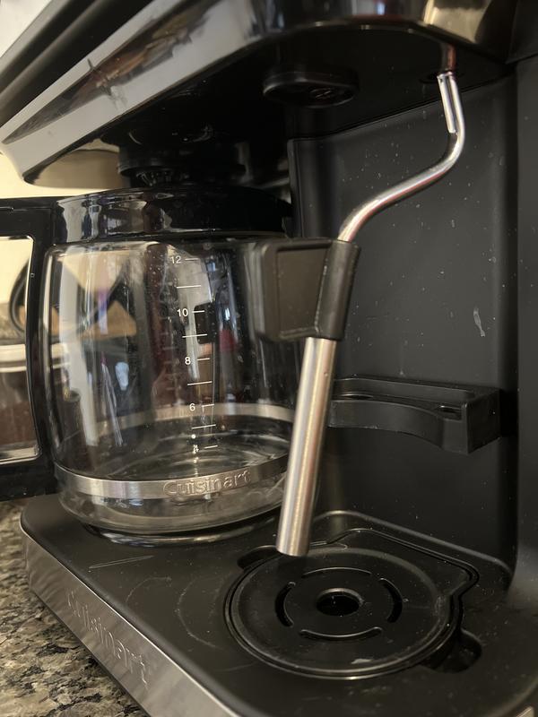 Milk wand in lowest position