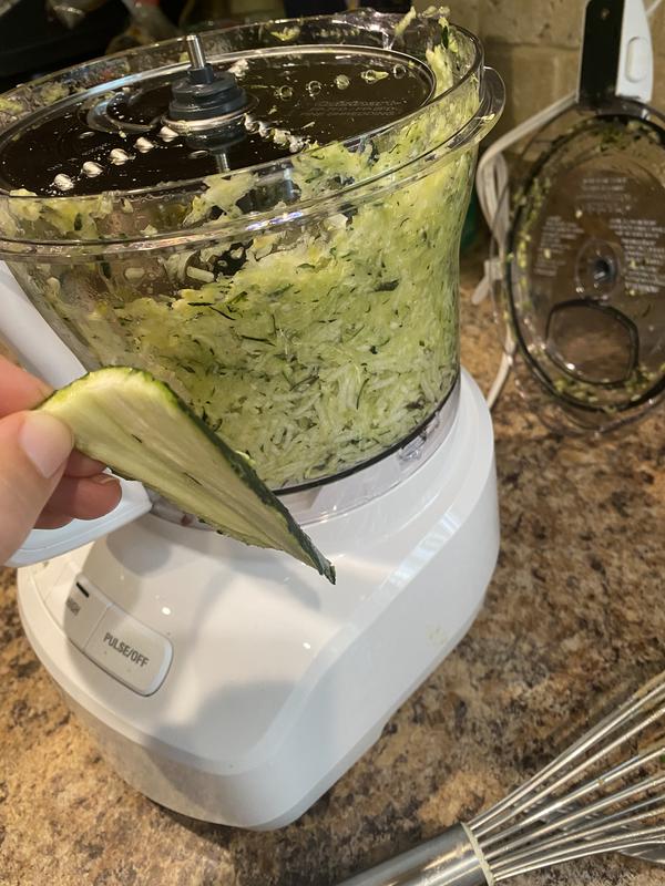 Shredding zucchini