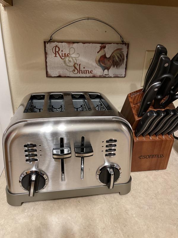 Cuisinart 4slice Brushed Stainless Metal Classic Toaster Bed Bath