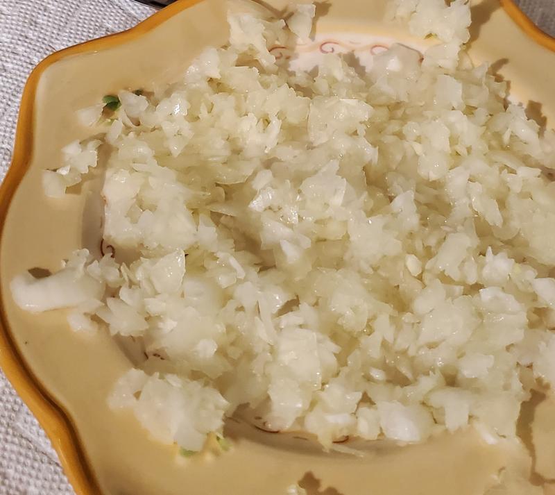 Made with the Chopping Blade.