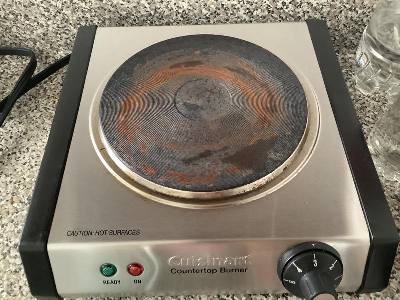 This rust showed up after the first use and can’t be wiped away.