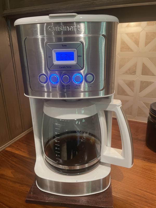 Cuisinart PerfecTemp White 14-Cup Programmable Coffee Maker + Reviews
