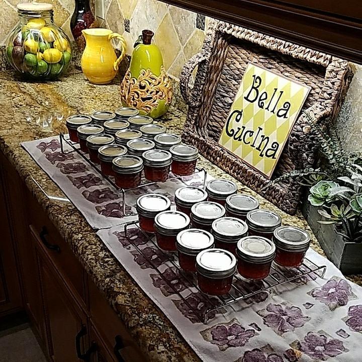 The end result.... this year's pepper jelly!
