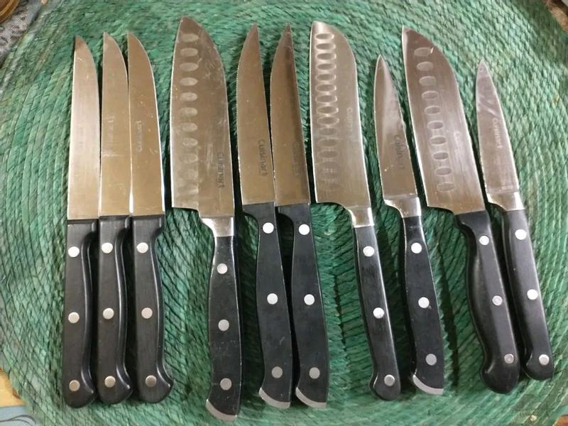 15pc Triple Rivet Knife Block Set (Black) - Cuisinart