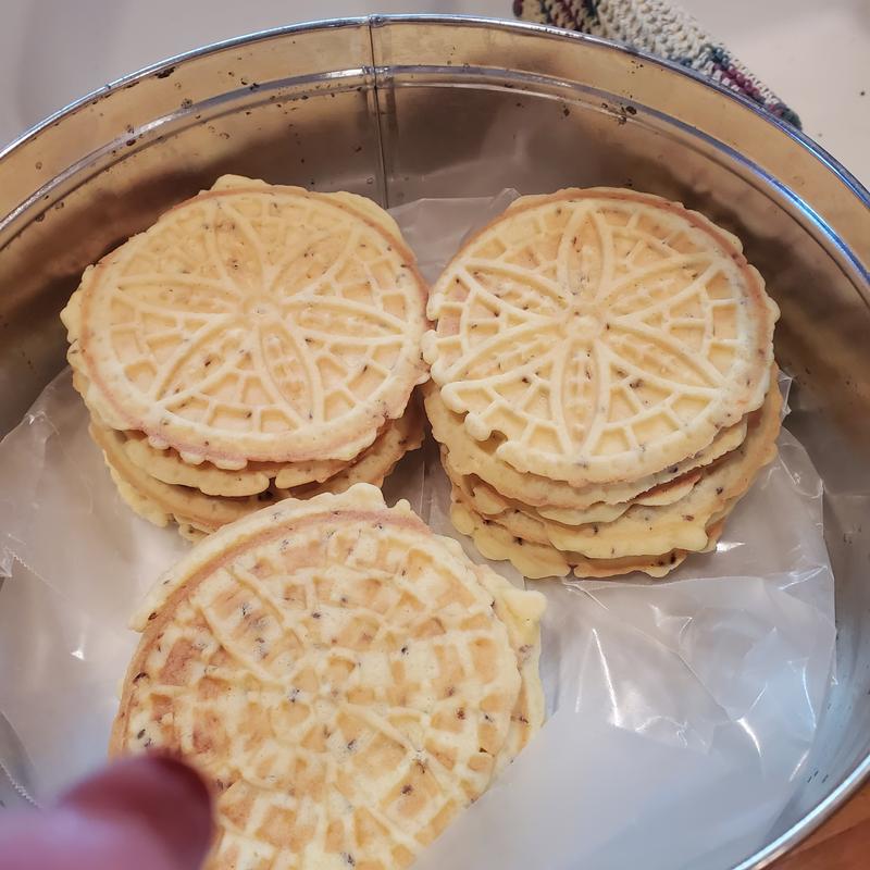Homemade family pizzelle