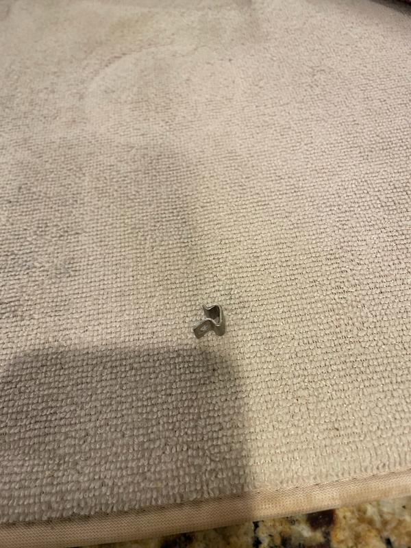 The missing piece removed from my grill plate.