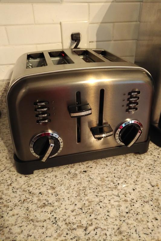 Cuisinart 4slice Brushed Stainless Metal Classic Toaster Bed Bath