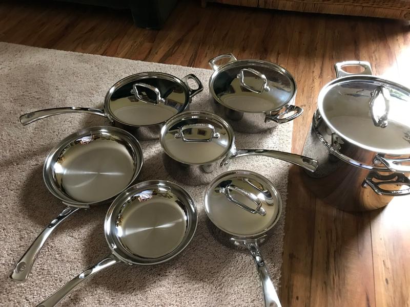 French Classic Tri-Ply Stainless Cookware 13 Piece Set 