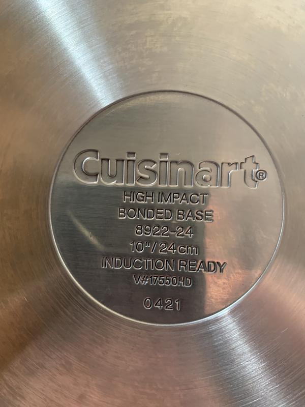 Cuisinart 12-Inch 8922-30H Professional Stainless Skillet with Helper & Lid