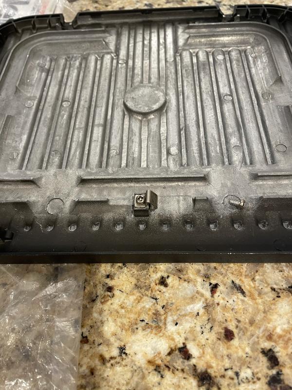 The piece put on the waffle plate.