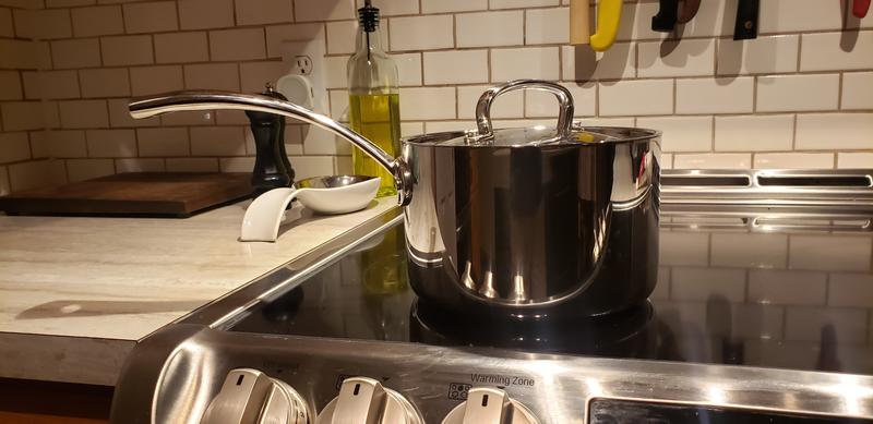 CUISINART FCT193-18 French Classic Tri-Ply Stainless 3-Quart Saucepot with Cover CUISINART FCT193-18 French Classic Tri-Ply Stainless 3-Quart Saucepot with Cover