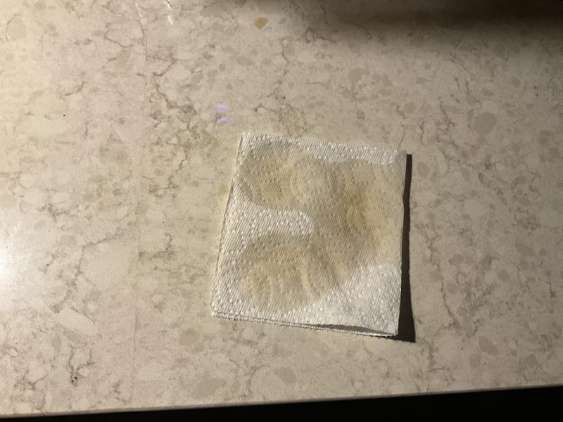 This is how much the decanter pours out on to your counter on one cup