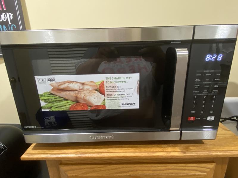 Beautiful 1.1 Cu ft 1000 Watt, Sensor Microwave Oven, Sesame Black