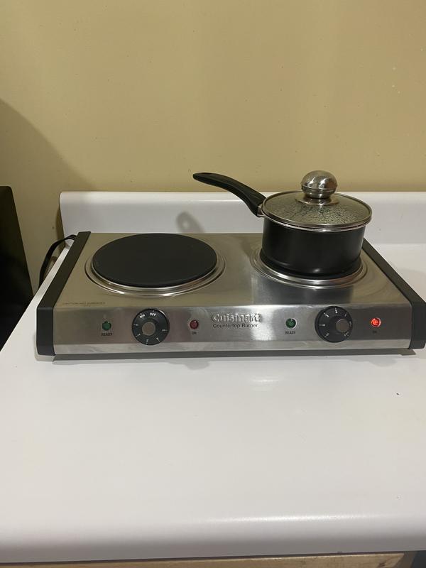 Smaller 500 watt burner in use