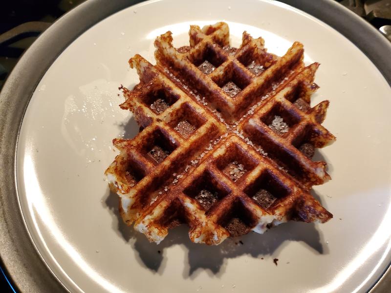 Mashed potatoe waffle