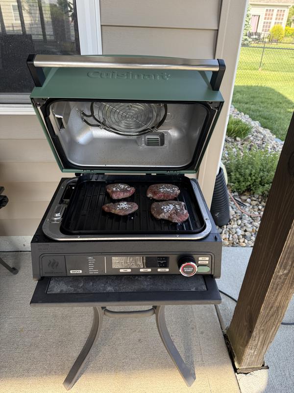 Reverse searing steaks