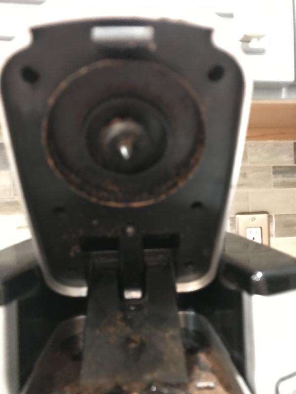 Coffee grounds everywhere.