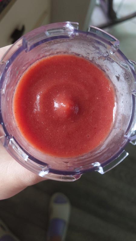 Cherry and mango slushy for a hot Florida day