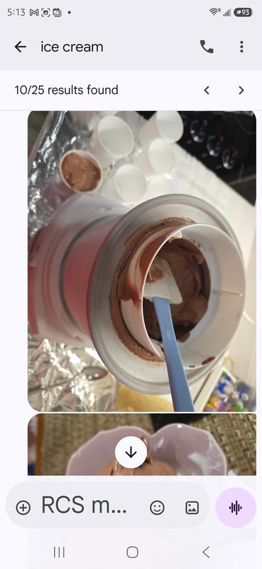 Ice cream production using the Cuisinart ice cream maker