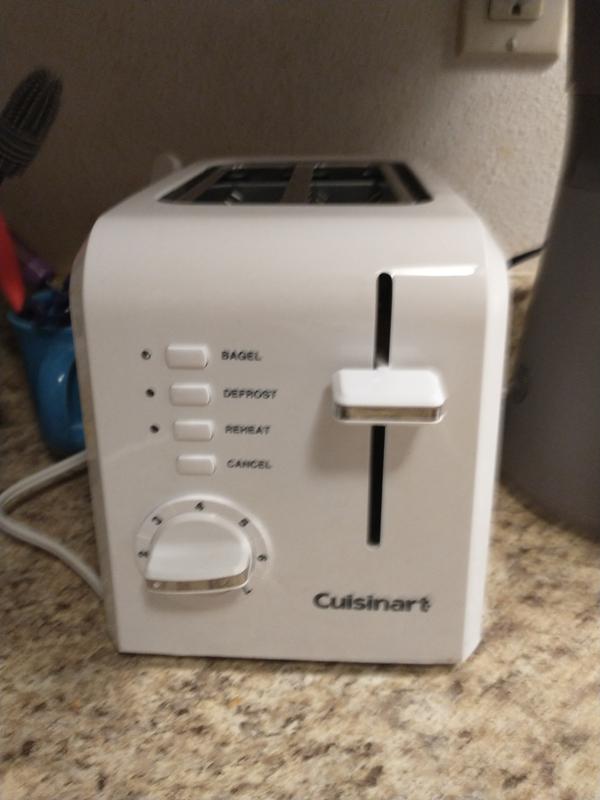  Cuisinart Mini Prep Plus Food Processor, 4 Cup, Brushed  Stainless & 2-Slice Toaster Oven, Compact, White, CPT-122: Home & Kitchen