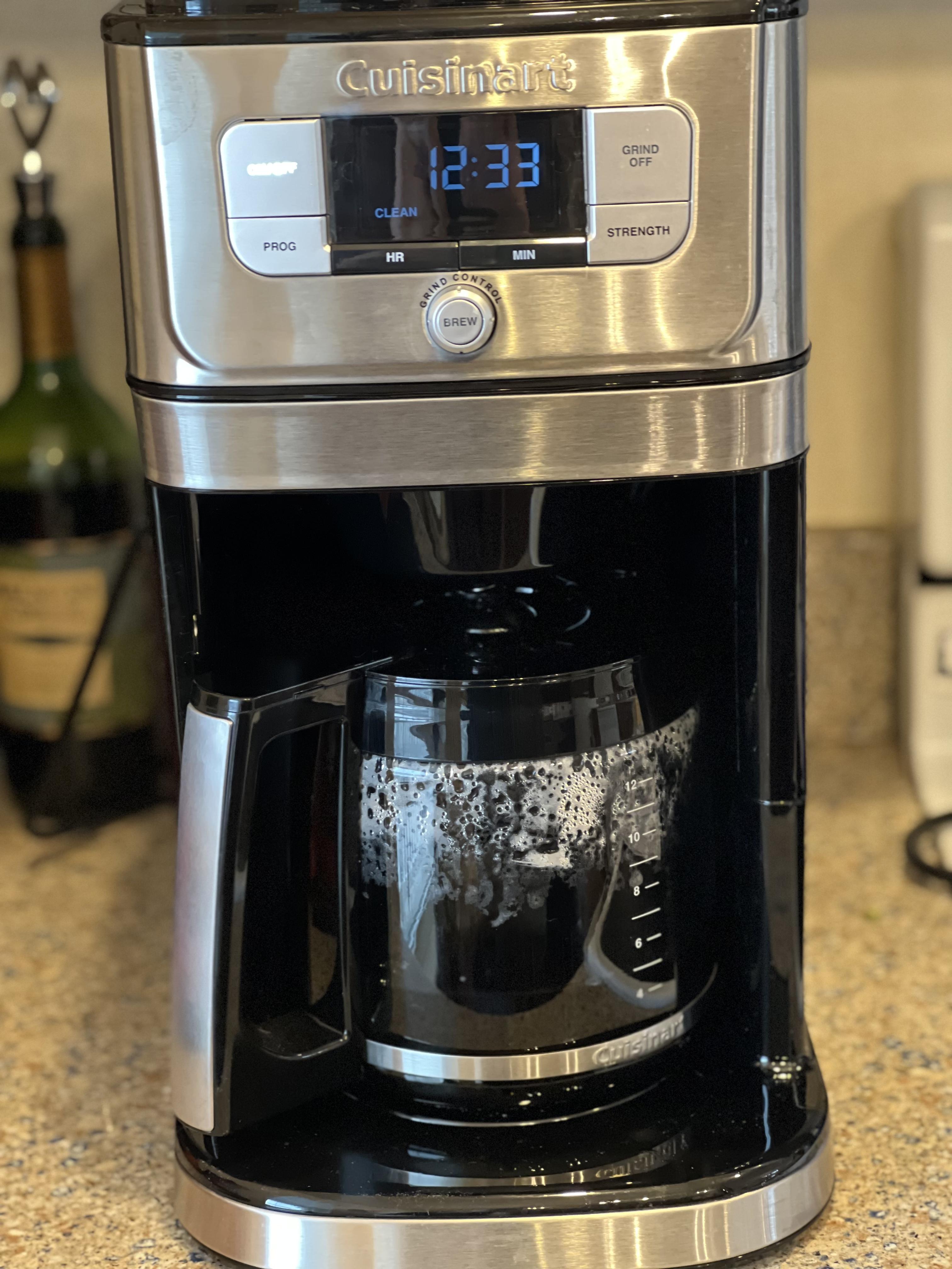 Cuisinart Automatic Burr Mill Coffee Grinder and Maker 12 Cup Black Stainless Steel Best Buy Canada