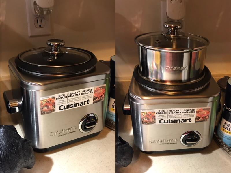 Cuisinart 4-Cup Stainless Steel Rice Cooker with Non-Stick Interior  CRC-400P1 - The Home Depot