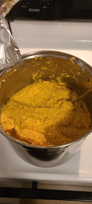 Veggies pureed into dough like consistency