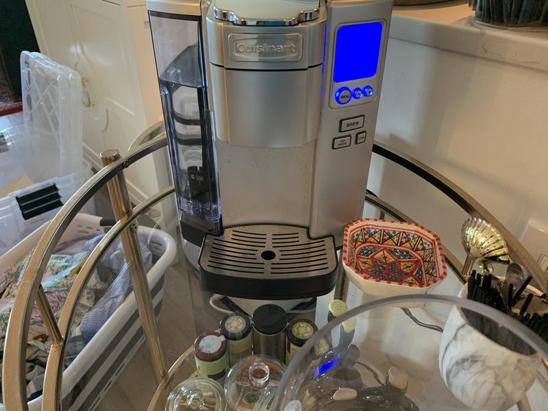 Cuisinart coffee maker on coffee cart