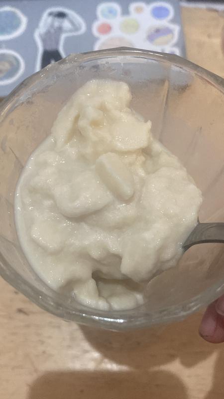 initial vegan ice cream batch - have got some better vegan cream and other ingredients to try and make this work better in future (still a yummy milkshake though)