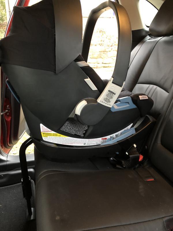 Car seat and base, installed in our vehicle