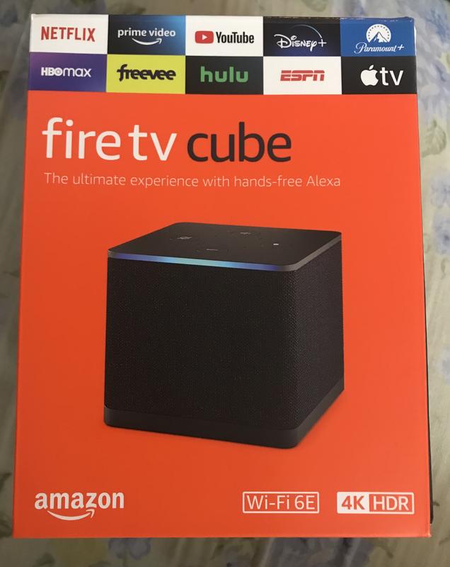 Fire_TV Cube 4k (3rd Gen) Hands-free Streaming with Alexa, Wi-Fi 6E, Free  Cleaning Cloth