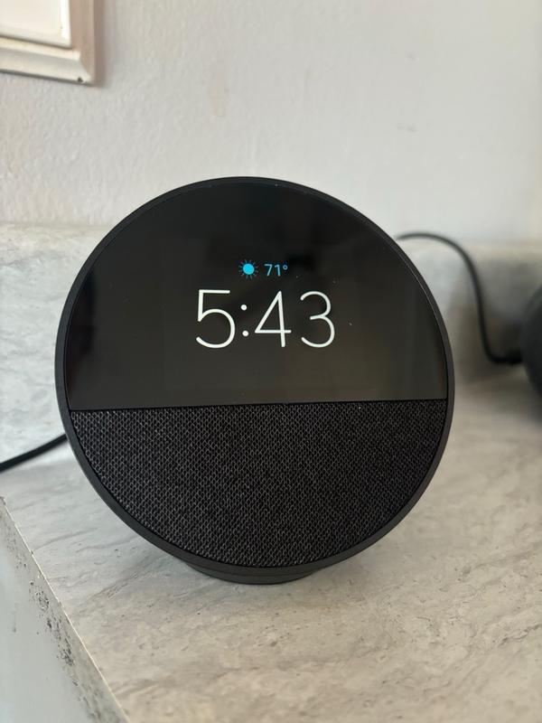 Amazon Echo Spot (2024 Release), Smart Alarm Clock with Vibrant Sound ...