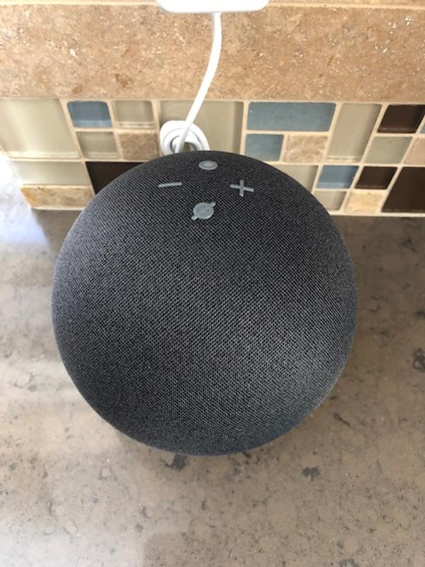 Echo (4th Gen) with Premium Sound, Smart Home Hub, and Alexa -  Charcoal B07XKF5RM3 - The Home Depot