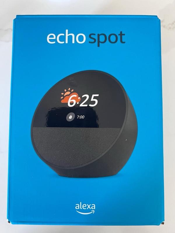 Amazon Echo Spot (2024 Release) Smart Alarm Clock with Vibrant