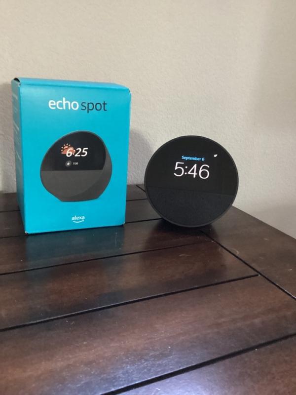 Amazon Echo Spot (2024 Release), Smart Alarm Clock with