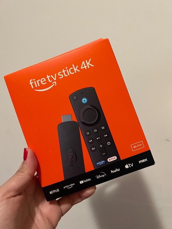 Fire TV Stick 4K streaming device, thousands of 4K Ultra HD movies  and TV episodes, supports Wi-Fi 6, watch free & live TV in the Media  Streaming Devices department at